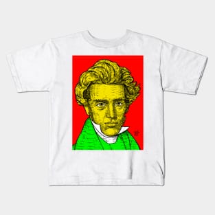 SOREN KIERKEGAARD portrait .1 Kids T-Shirt